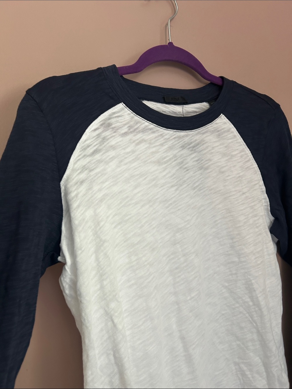NWT ATM Anthony Thomas Melillo Raglan Long Sleeve Baseball Tee Shirt Size Medium - Picture 6 of 13